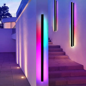 Lámpara de pared exterior Ellure Sconce (versión RGB)
