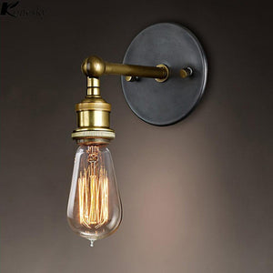 Lámpara de pared de latón Edison